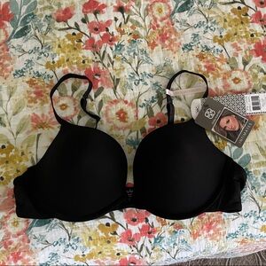 Daisy Fuentes Black Smooth T-Shirt Bra